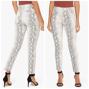 Joes Jeans HIGH RISE SNAKE PRINT CIGARETTE